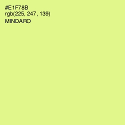 #E1F78B - Mindaro Color Image