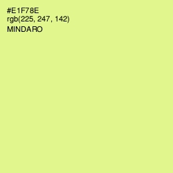 #E1F78E - Mindaro Color Image