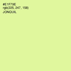 #E1F79E - Jonquil Color Image