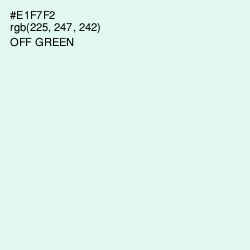 #E1F7F2 - Off Green Color Image