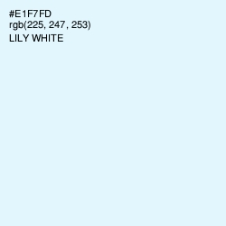 #E1F7FD - Lily White Color Image