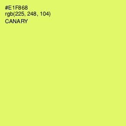 #E1F868 - Canary Color Image