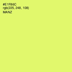 #E1F86C - Manz Color Image