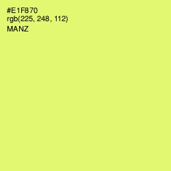 #E1F870 - Manz Color Image