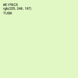 #E1F8C5 - Tusk Color Image