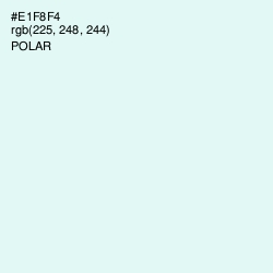 #E1F8F4 - Polar Color Image