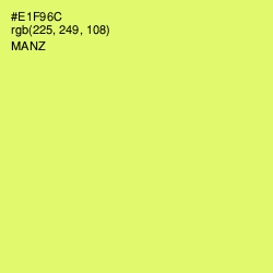 #E1F96C - Manz Color Image