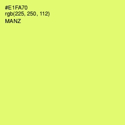 #E1FA70 - Manz Color Image