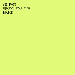 #E1FA77 - Manz Color Image