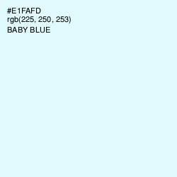#E1FAFD - Baby Blue Color Image