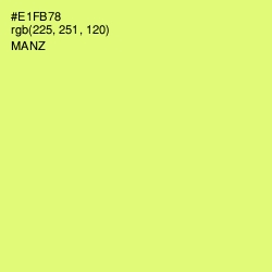 #E1FB78 - Manz Color Image