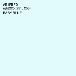 #E1FBFD - Baby Blue Color Image