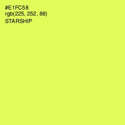 #E1FC58 - Starship Color Image
