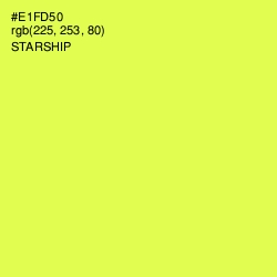 #E1FD50 - Starship Color Image