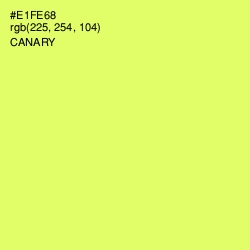 #E1FE68 - Canary Color Image