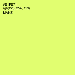 #E1FE71 - Manz Color Image