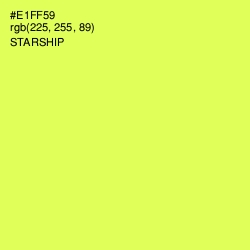 #E1FF59 - Starship Color Image