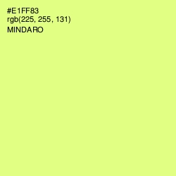 #E1FF83 - Mindaro Color Image