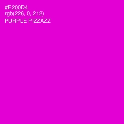 #E200D4 - Purple Pizzazz Color Image