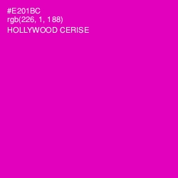 #E201BC - Hollywood Cerise Color Image