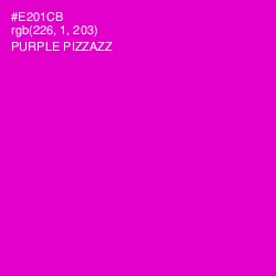 #E201CB - Purple Pizzazz Color Image