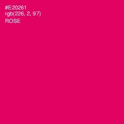#E20261 - Rose Color Image