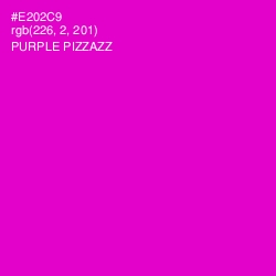 #E202C9 - Purple Pizzazz Color Image