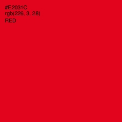 #E2031C - Red Color Image