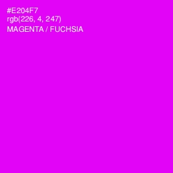 #E204F7 - Magenta / Fuchsia Color Image