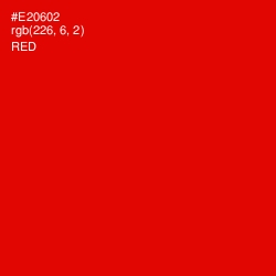 #E20602 - Red Color Image