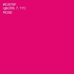 #E2076F - Rose Color Image