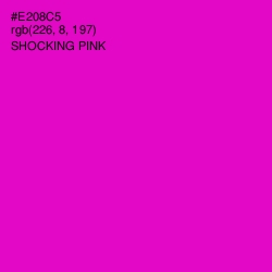 #E208C5 - Shocking Pink Color Image