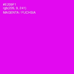 #E209F1 - Magenta / Fuchsia Color Image