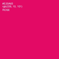 #E20A65 - Rose Color Image