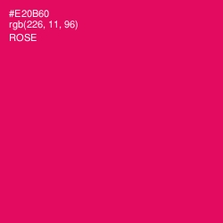 #E20B60 - Rose Color Image