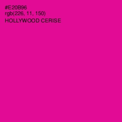 #E20B96 - Hollywood Cerise Color Image