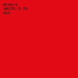 #E20C19 - Red Color Image