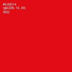 #E20D14 - Red Color Image