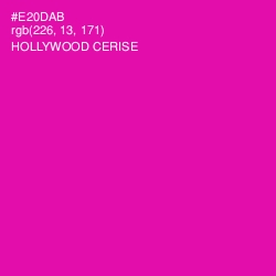 #E20DAB - Hollywood Cerise Color Image