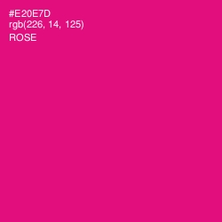 #E20E7D - Rose Color Image