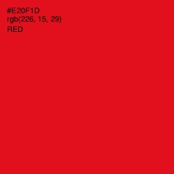 #E20F1D - Red Color Image