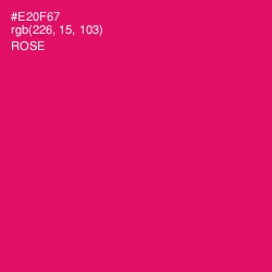 #E20F67 - Rose Color Image