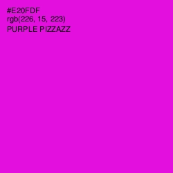 #E20FDF - Purple Pizzazz Color Image