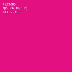 #E21080 - Red Violet Color Image