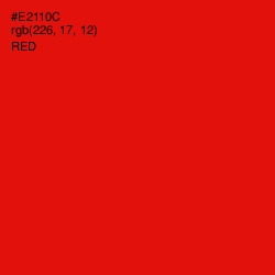 #E2110C - Red Color Image