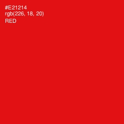 #E21214 - Red Color Image