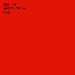 #E21405 - Red Color Image