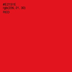 #E2151E - Red Color Image