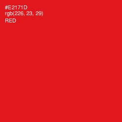 #E2171D - Red Color Image