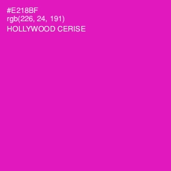 #E218BF - Hollywood Cerise Color Image